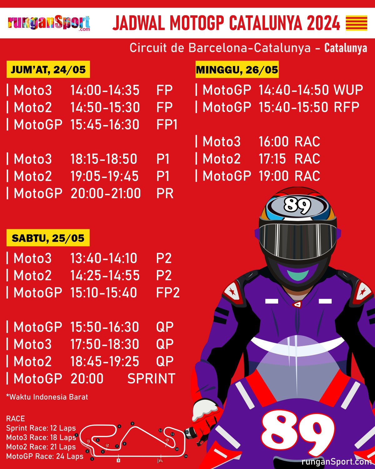 Jadwal Race MotoGP Catalunya 2024