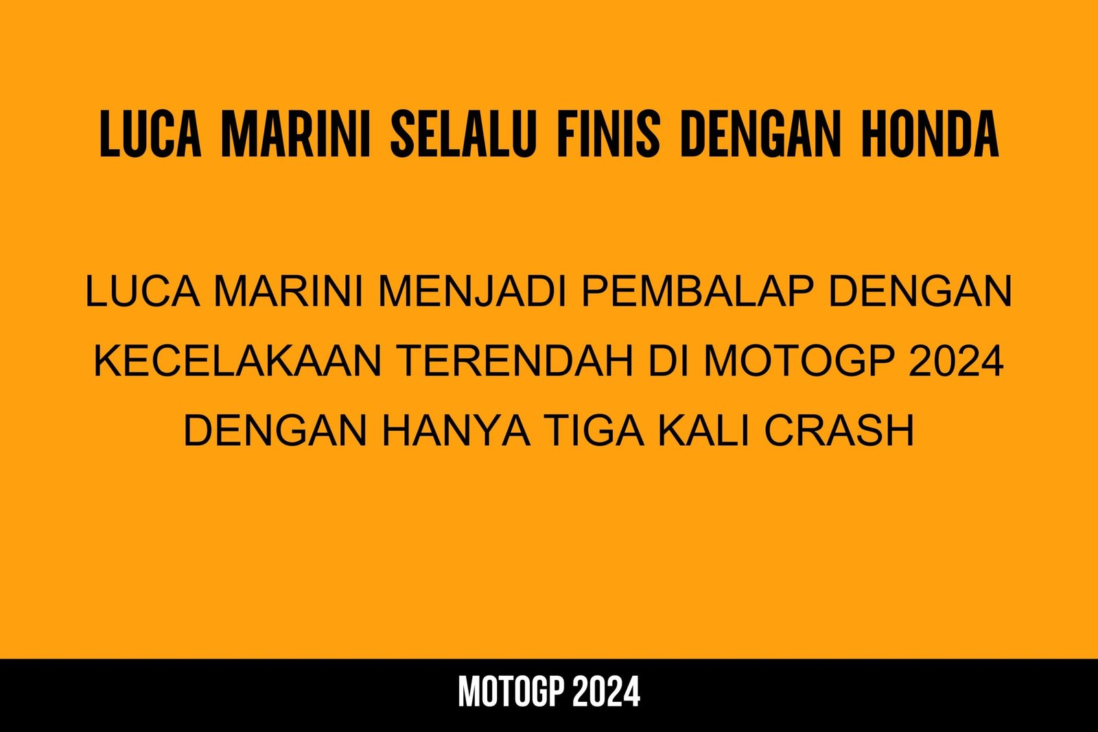 Wow! Marini Tak Pernah Gagal Finis dengan Repsol Honda, Hanya Jatuh 3 Kali