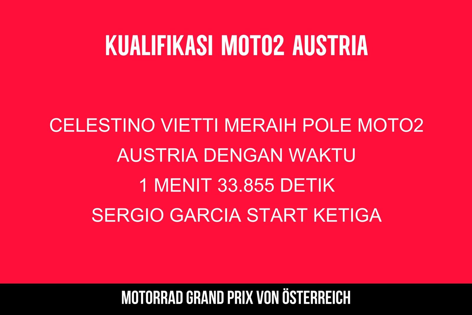 Hasil Kualifikasi Moto2 Austria 2024