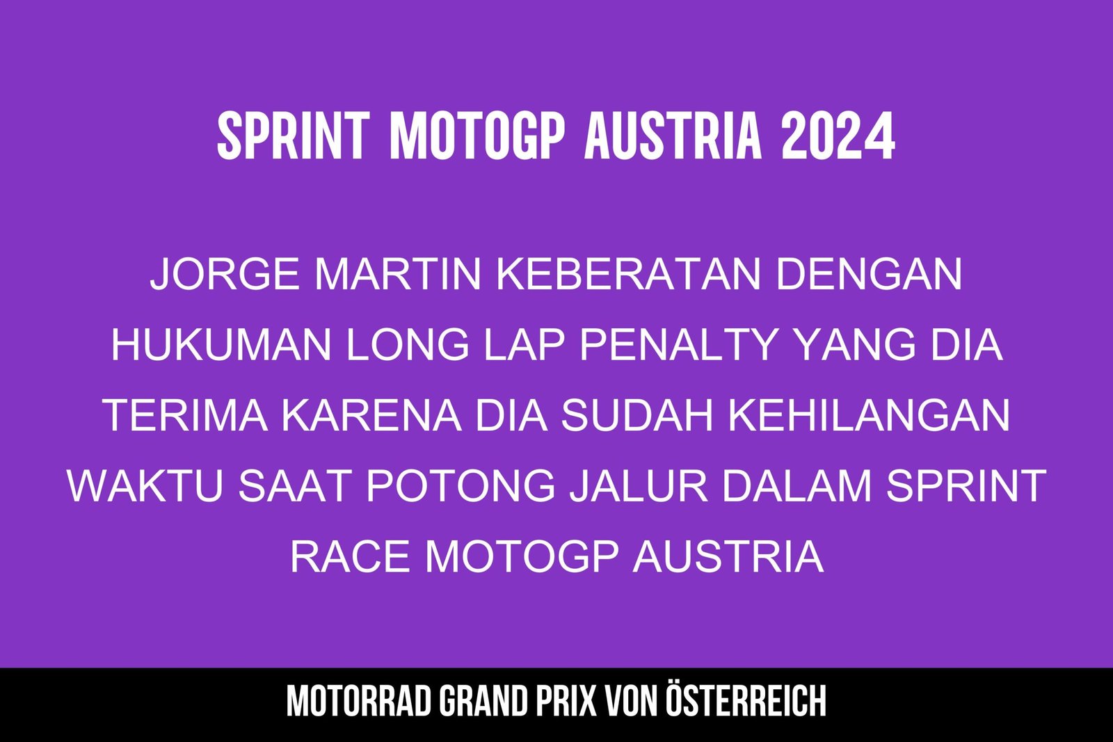 MotoGP Austria: Martin Protes Hukuman Long Lap Penalty, Ini Alasannya