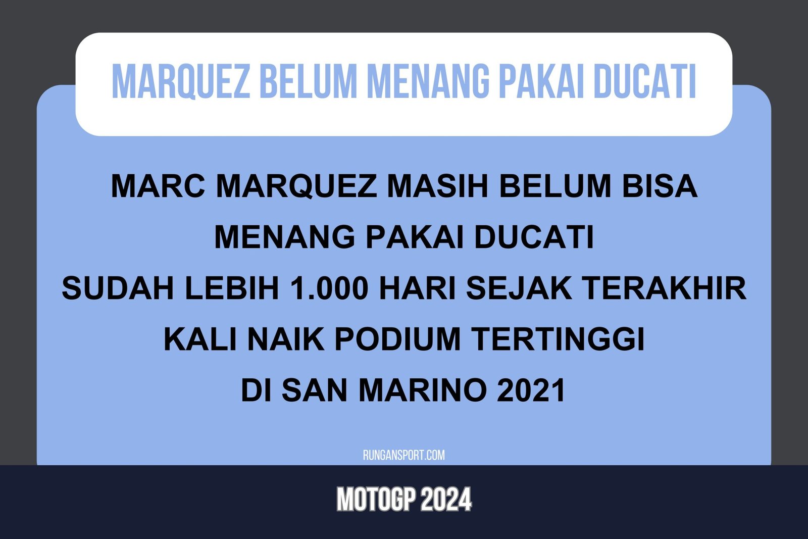 Bisa Menang dengan Ducati, Begini Komentar Tak Terduga Marquez