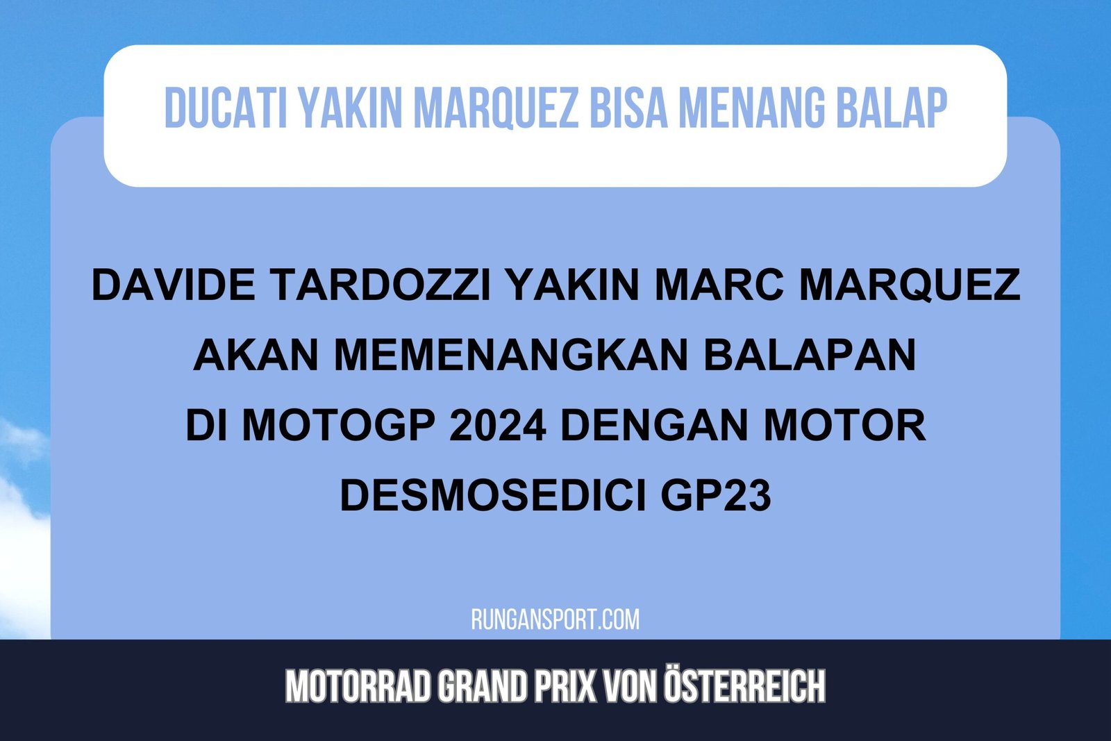 Ducati Yakin Marquez Bisa Menang dengan Motor Satelit Gresini