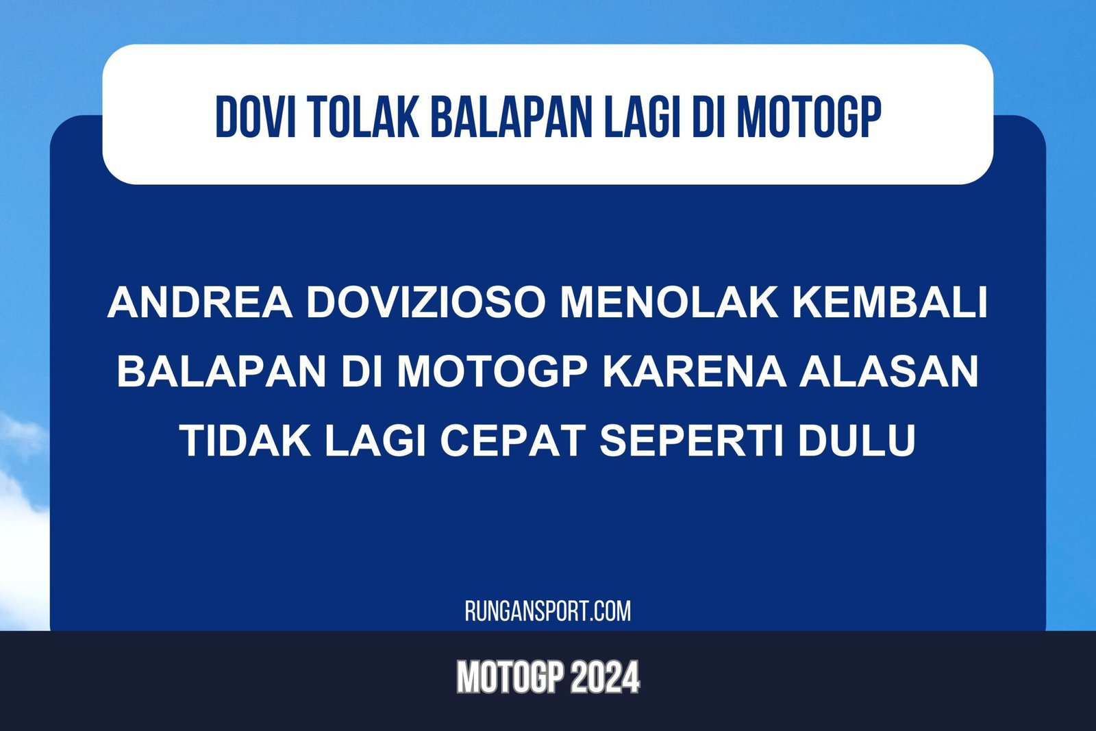 Dovi Tolak Kembali ke MotoGP, Ini Alasan Masuk Akalnya