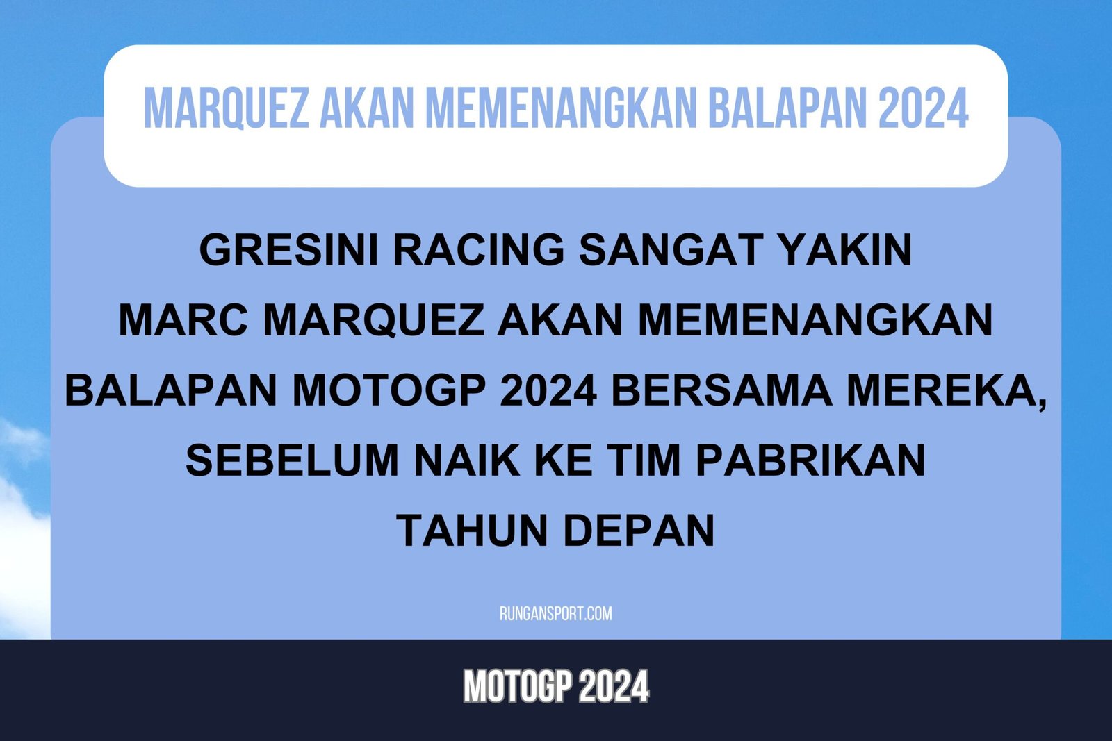 Masini: Marquez Pasti Marquez Bisa Menang dengan Motor Satelit Gresini