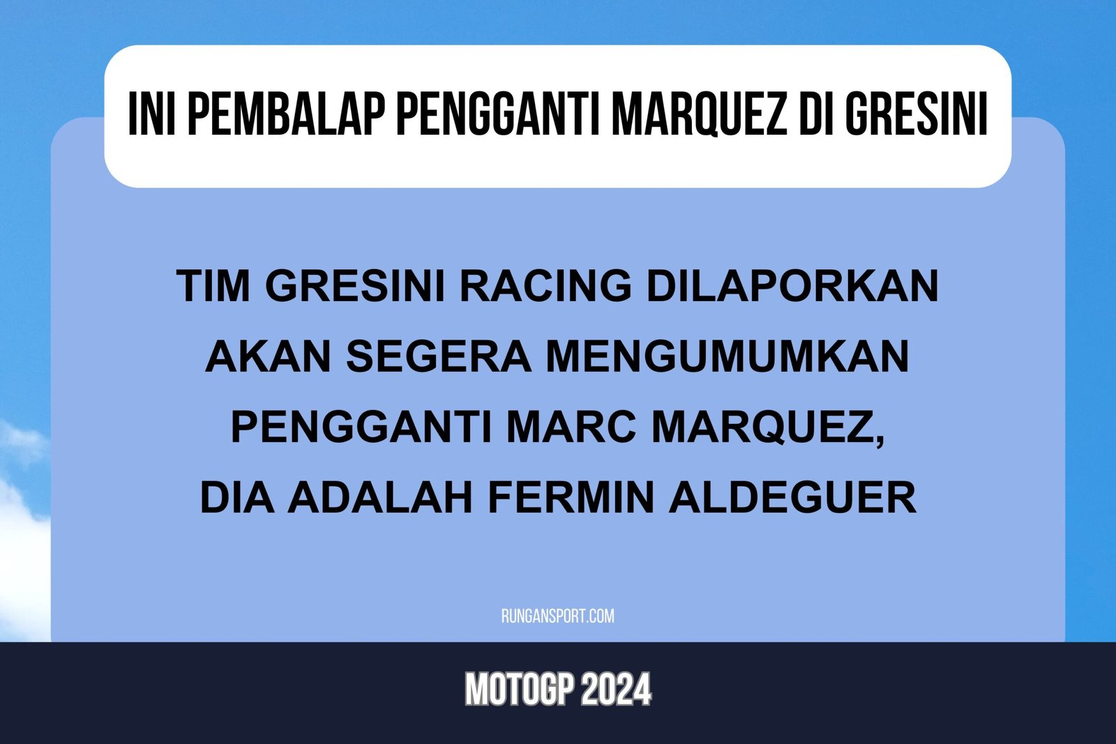 Ini Pembalap Pengganti Marquez di Gresini Racing