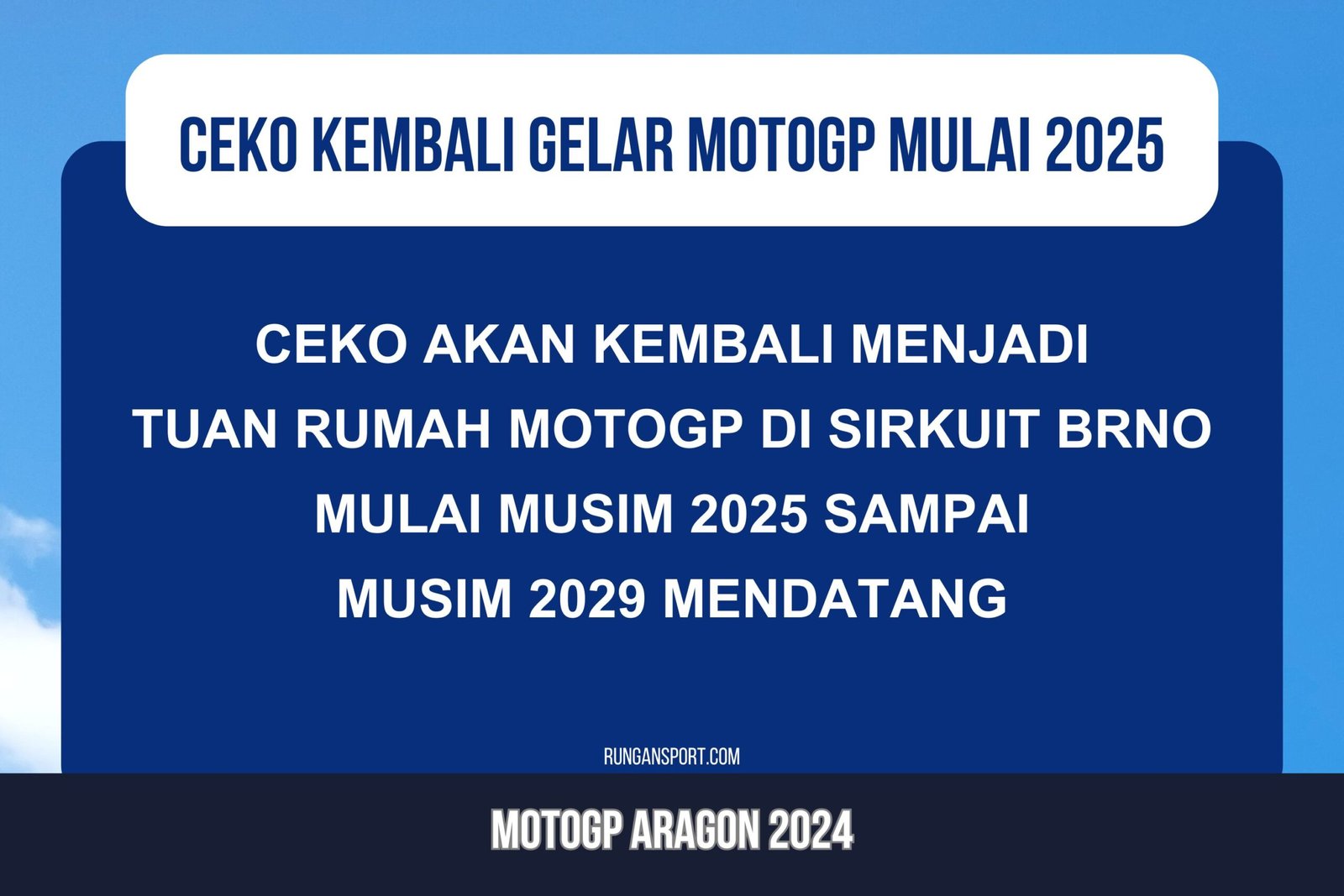 Resmi! Sirkuit Brno Kembali Gelar MotoGP 2025-2029