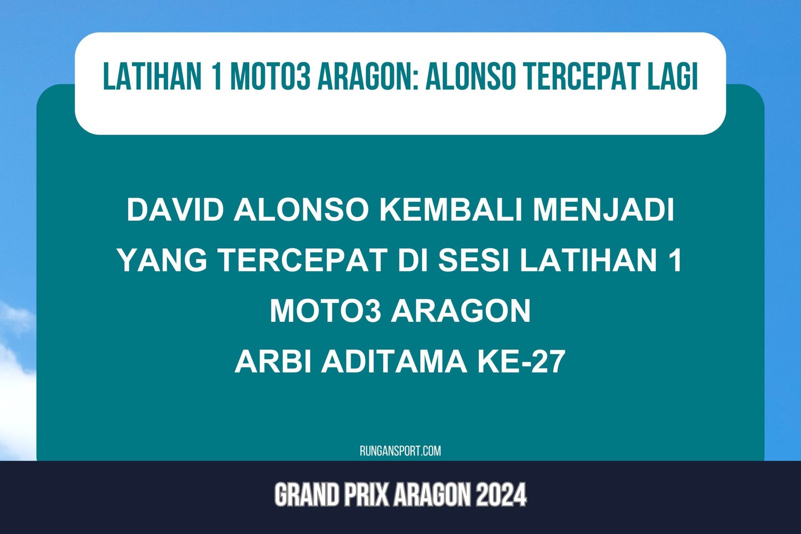 Hasil Latihan 1 Moto3 Aragon 2024