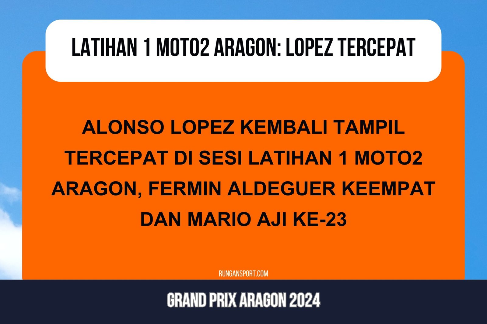 Hasil Latihan 1 Moto2 Aragon 2024