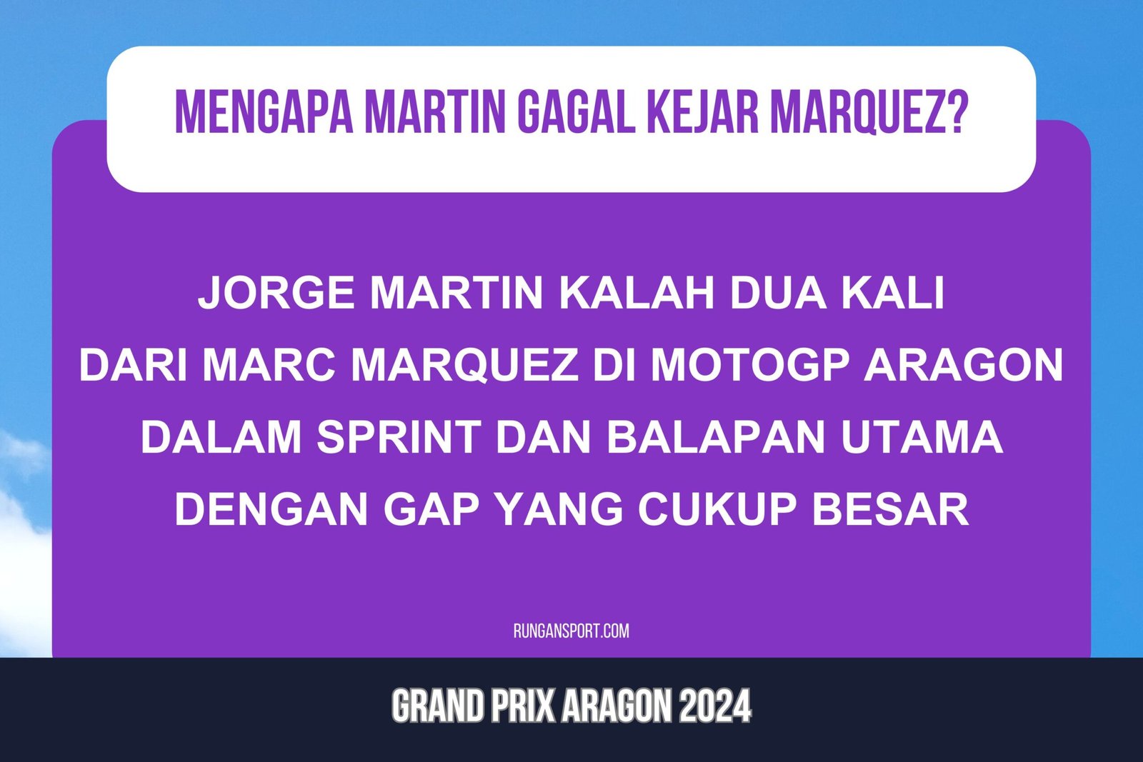 Ini Penyebab Martin Dua Kali Gagal Kejar Marquez di Aragon