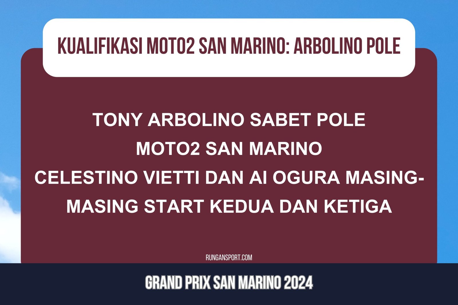 Hasil Kualifikasi Moto2 San Marino 2024