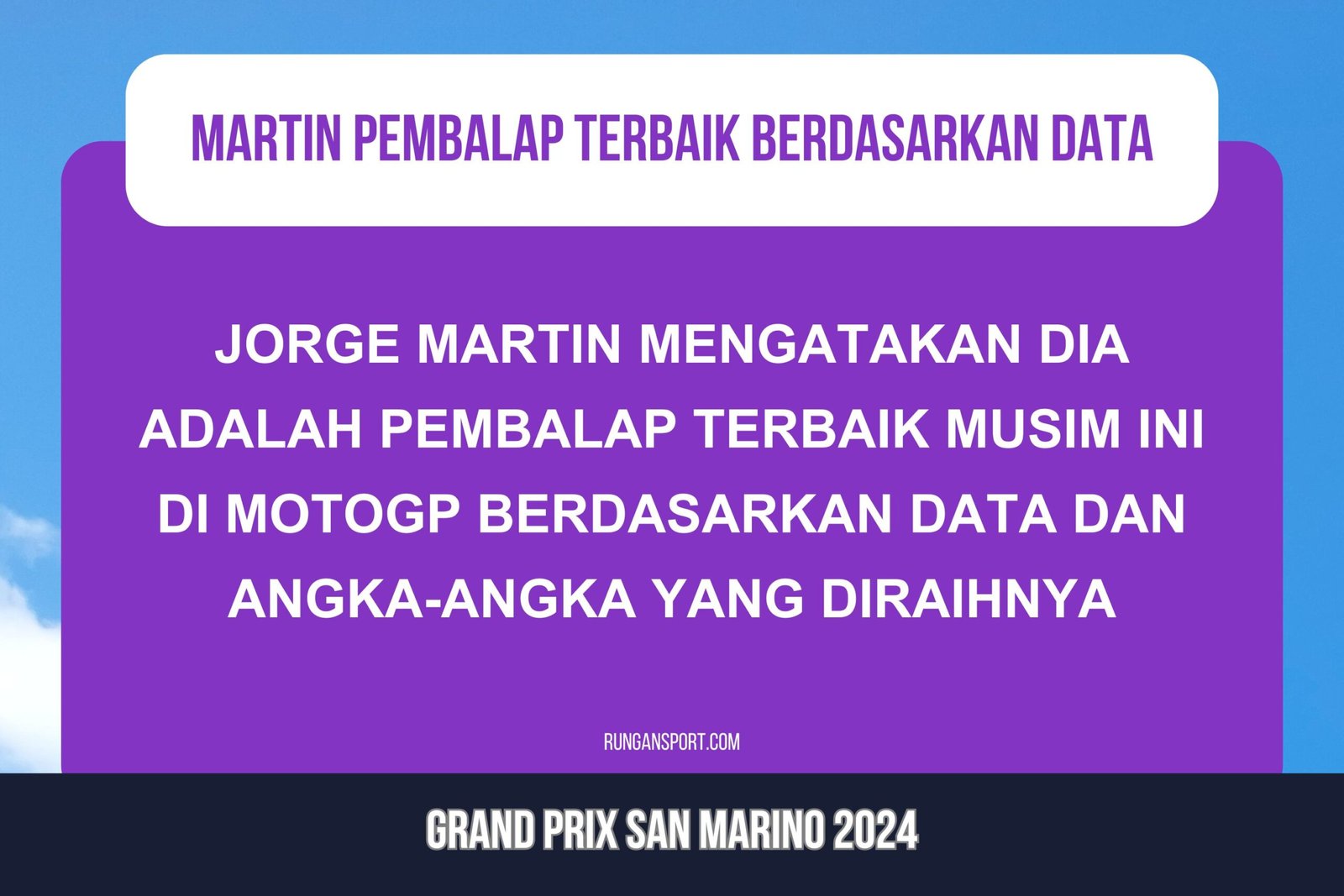 Martin: Saya Pembalap MotoGP Terbaik Berdasarkan Data