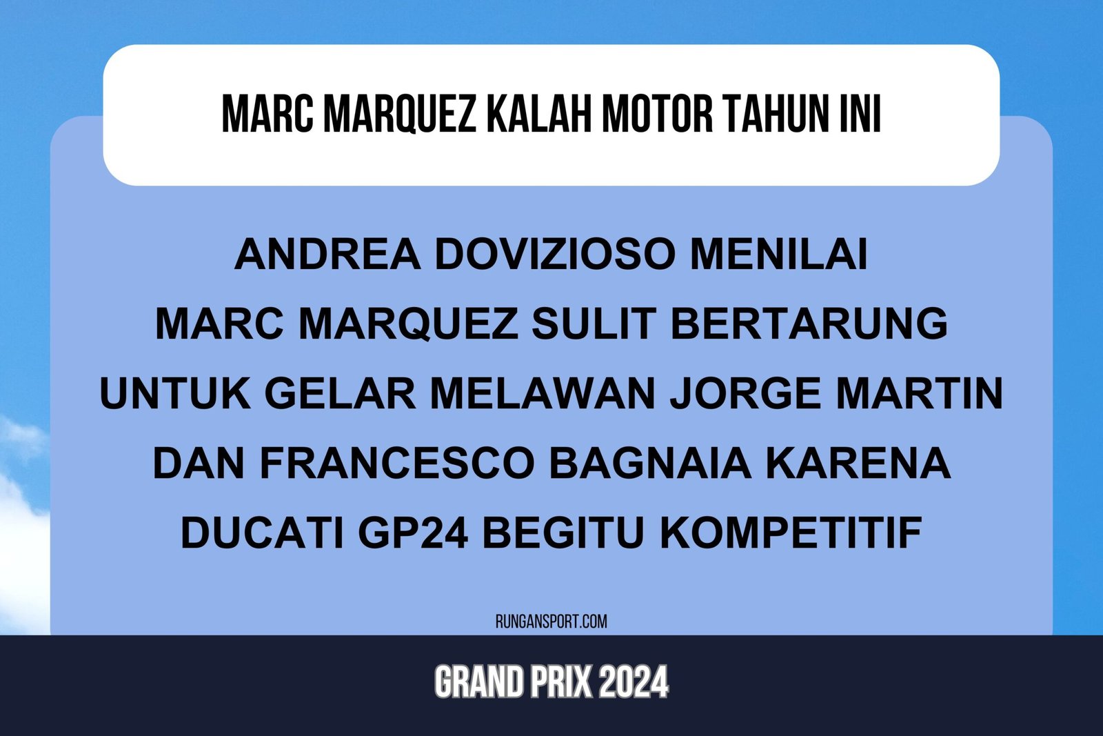 Dovi: Marquez Sulit Lawan Martin-Bagnaia, Kalah Motor