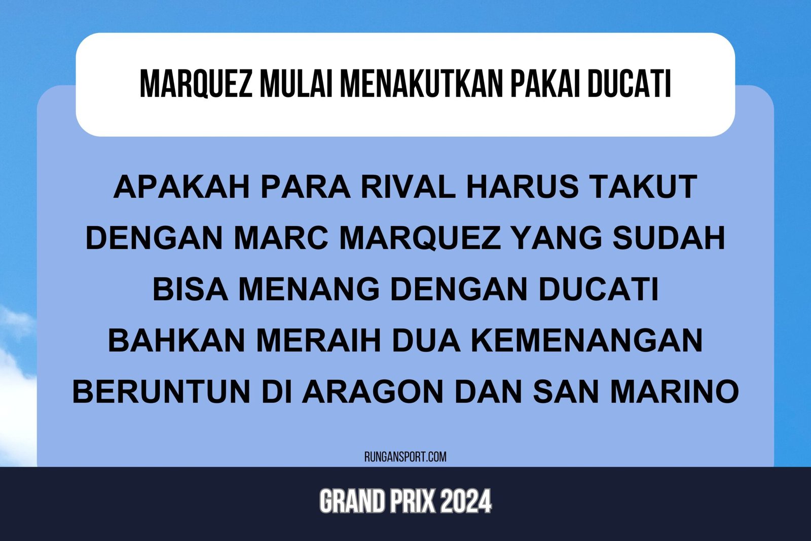 Pengamat Curiga Rival Mulai Takut dengan Marquez Setelah Misano