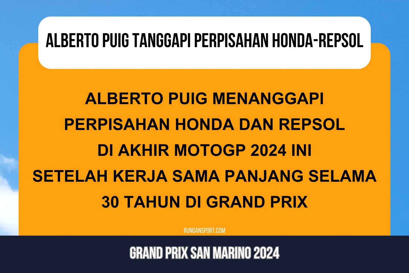 Alberto Puig Tanggapi Perpisahan Honda-Repsol, Begini Katanya