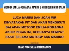 MotoGP Emilia-Romagna: Marini dan Mir Boleh Ikut Balap