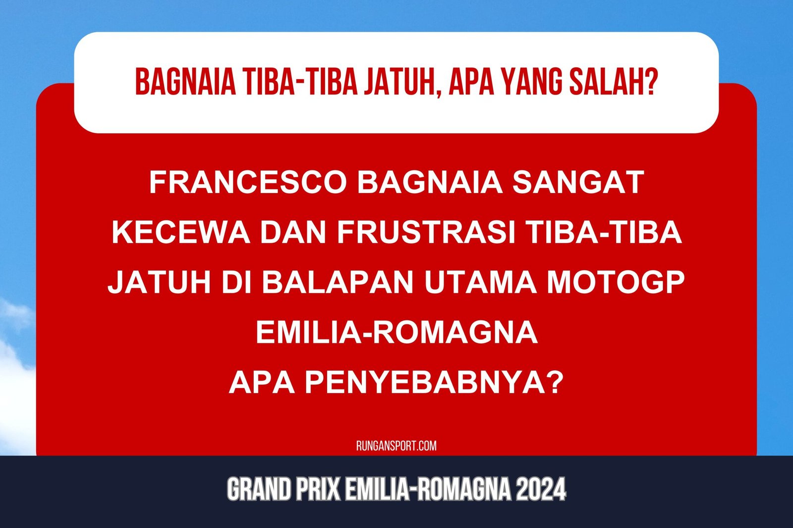 MotoGP Emilia-Romagna: Bagnaia Jelaskan Penyebab Aneh Tiba-tiba Jatuh