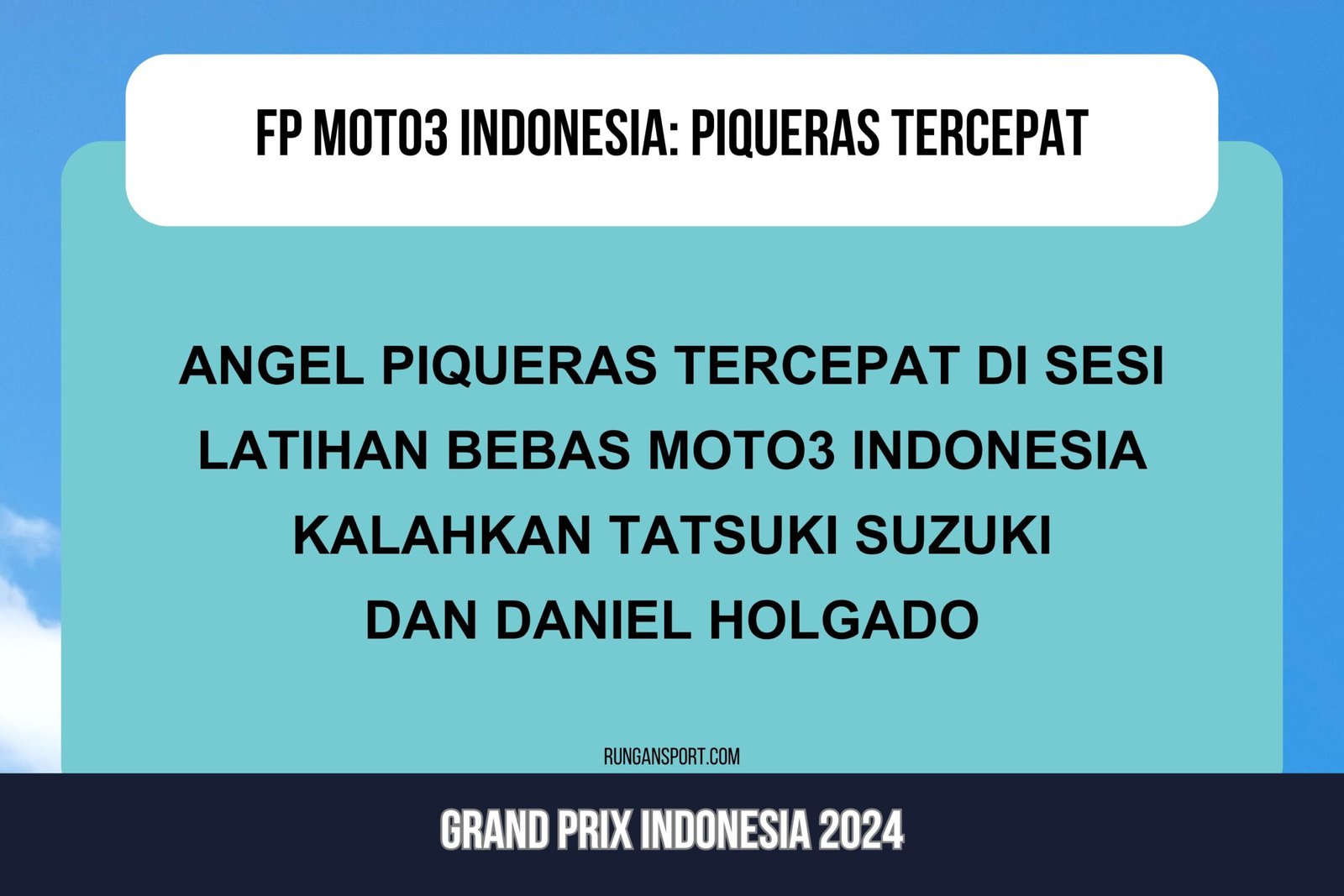 Hasil Latihan Bebas Moto3 Mandalika 2024: Arbi ke-25