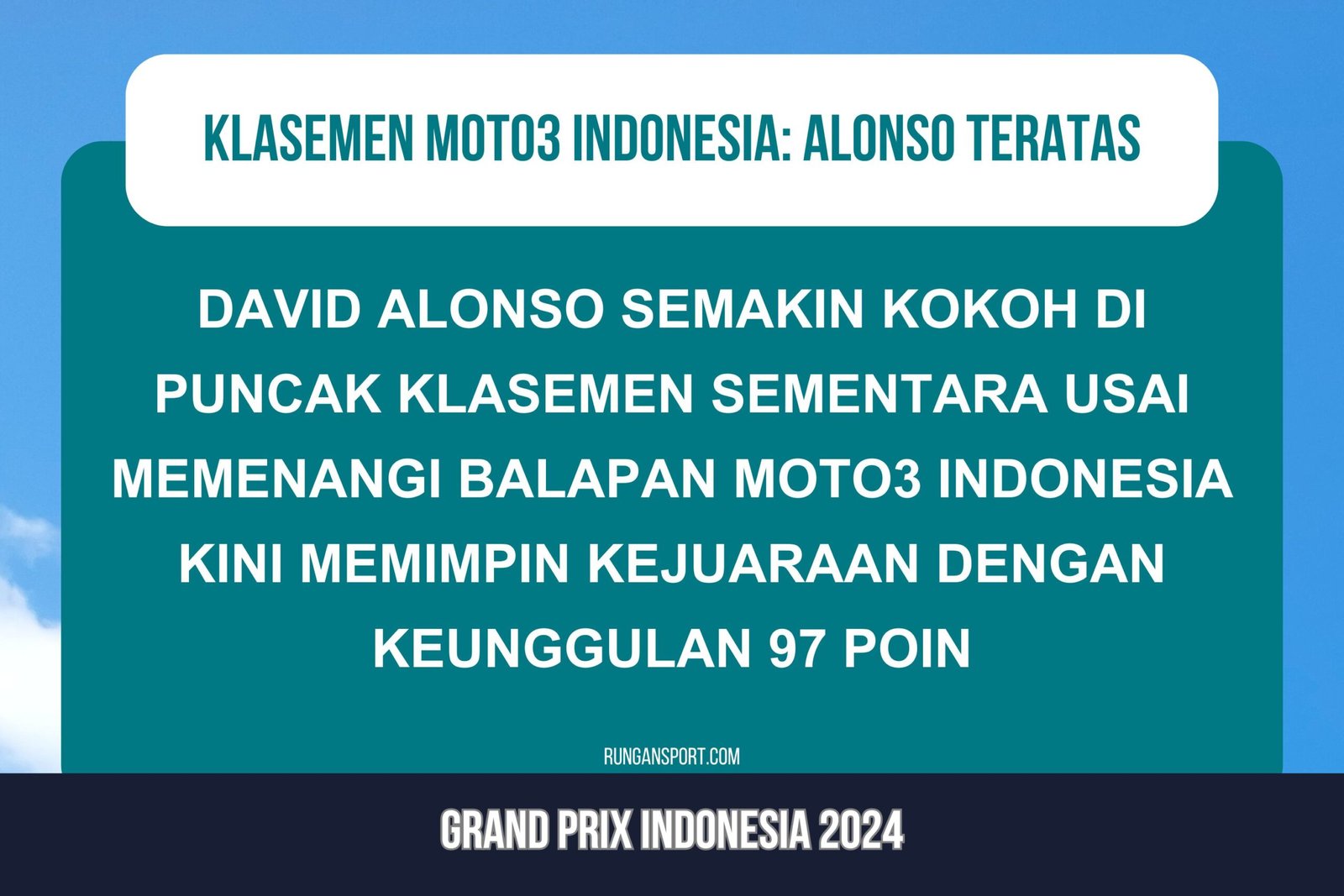 Klasemen Sementara Moto3 usai GP Mandalika 2024