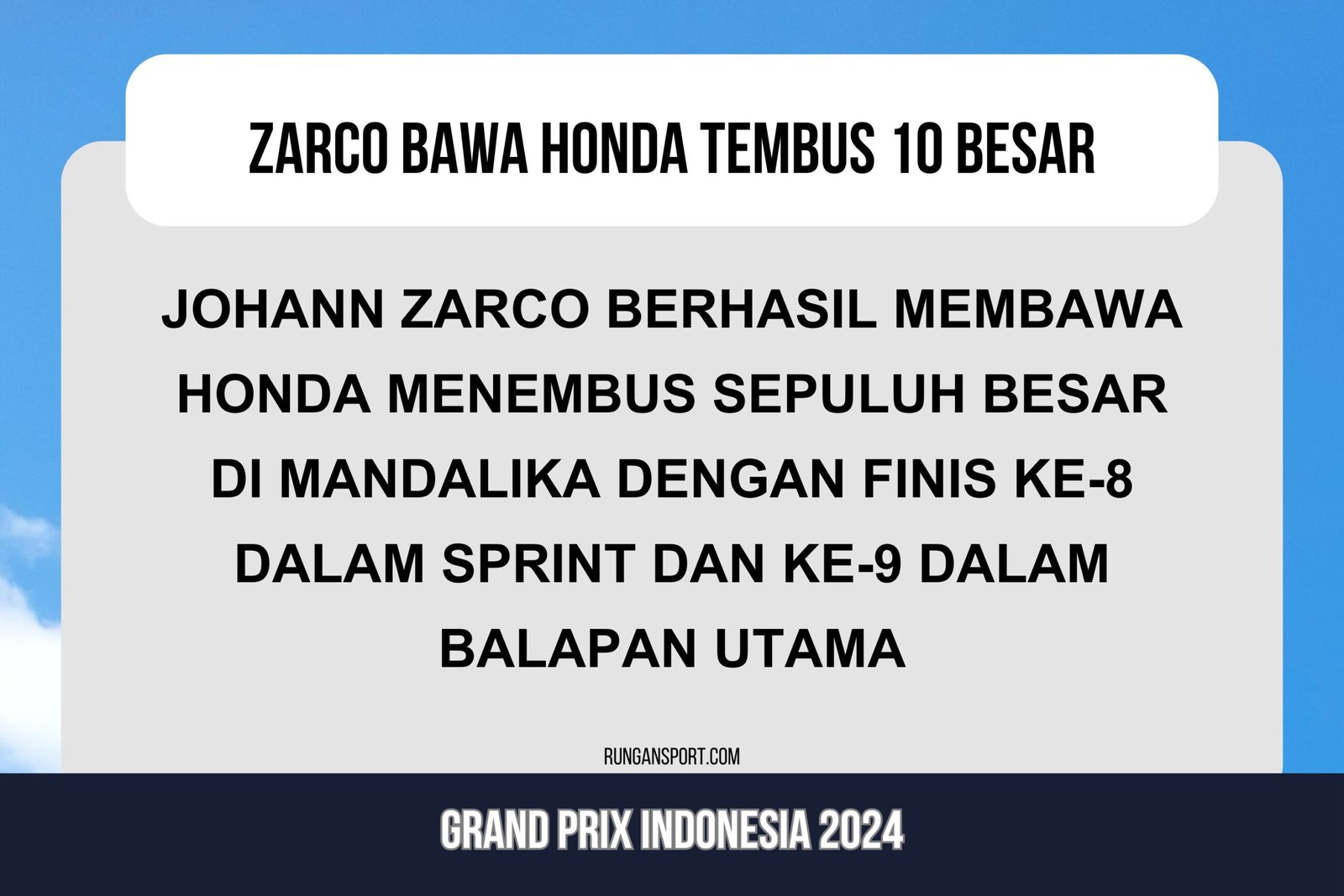 Rahasia Zarco Bisa Kencang Pakai Honda di Mandalika