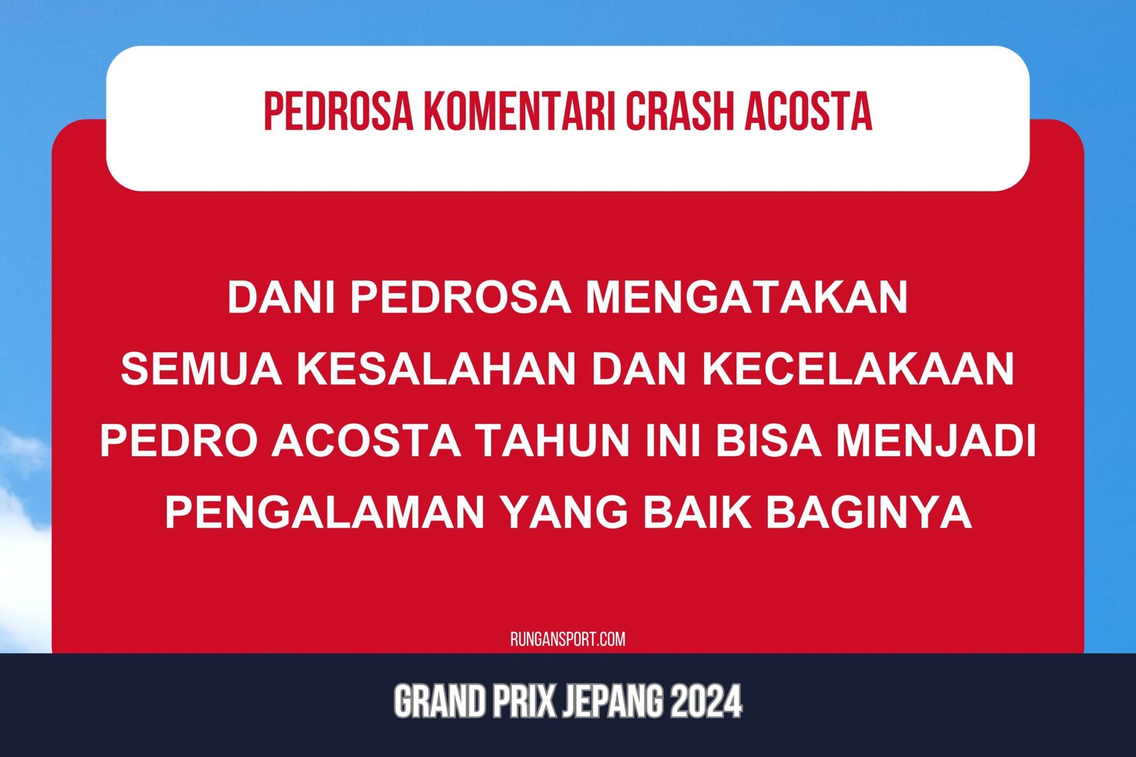 Pedrosa Sebut Kecelakaan Baik untuk Pengalaman Acosta