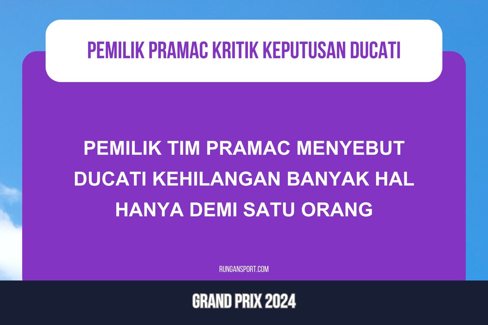 Pramac Kritik Ducati Pilih Marquez Tapi Korbankan Banyak Hal 