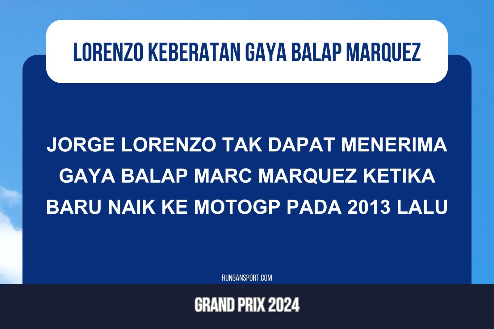 Lorenzo Keberatan dengan Gaya Balap Khas Marquez