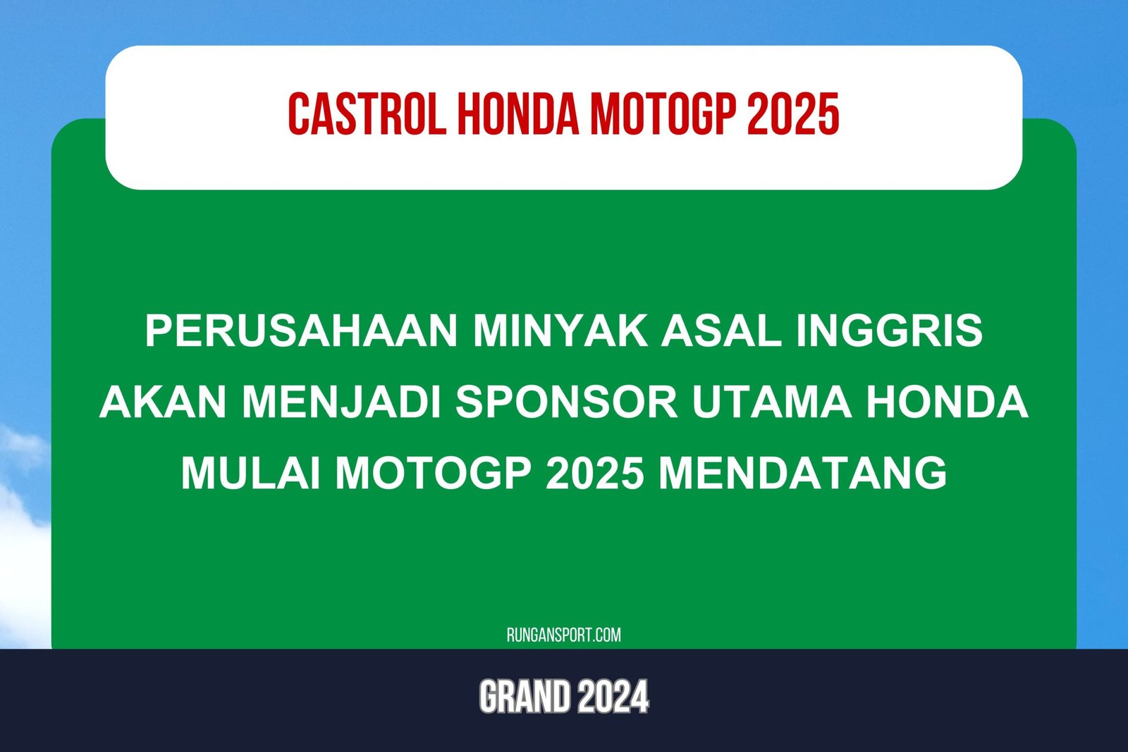 Ditinggal Repsol, Ini Dia Sponsor Baru Honda Mulai MotoGP 2025