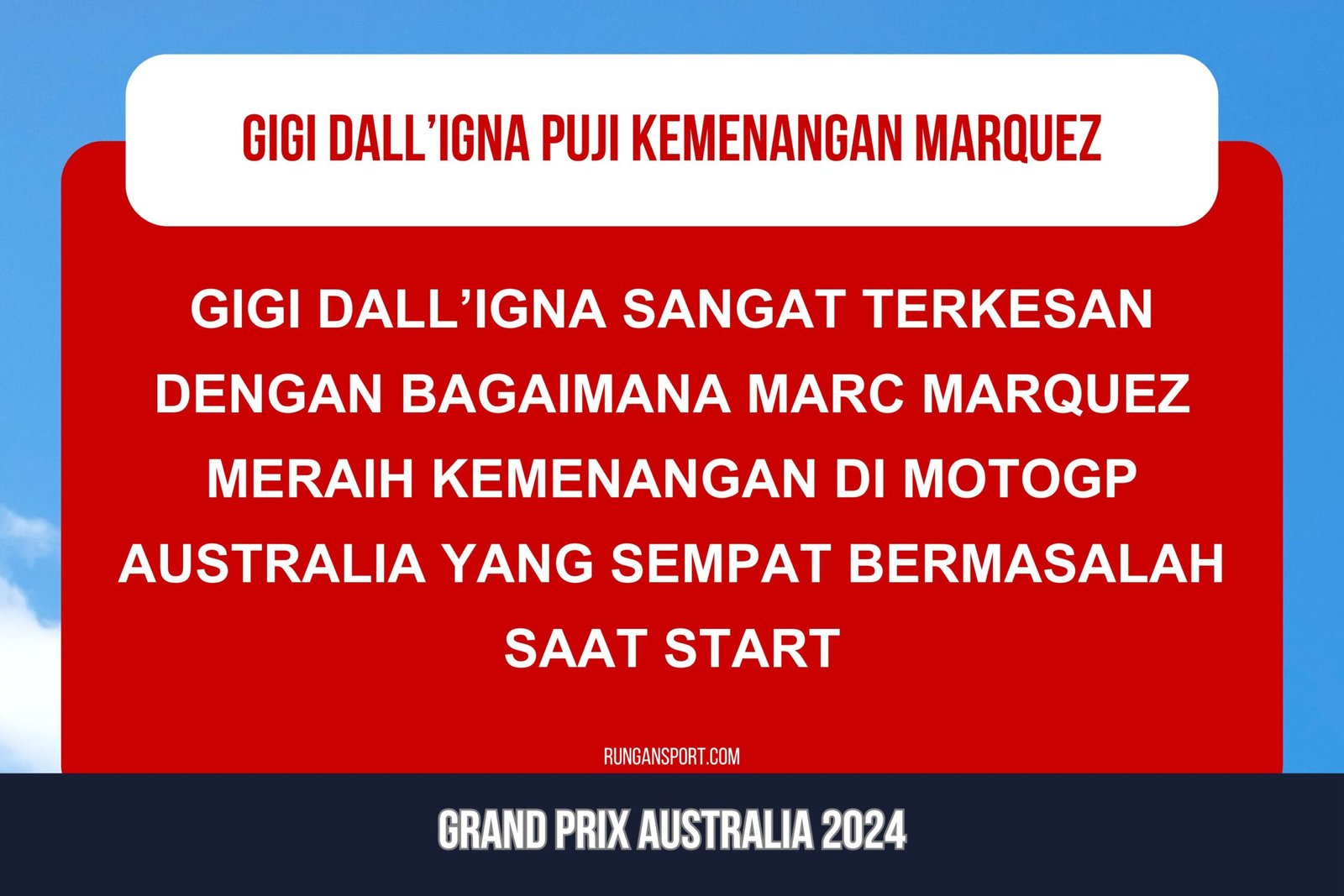 Bos Besar Ducati Puji Kehebatan Marquez Setinggi Langit