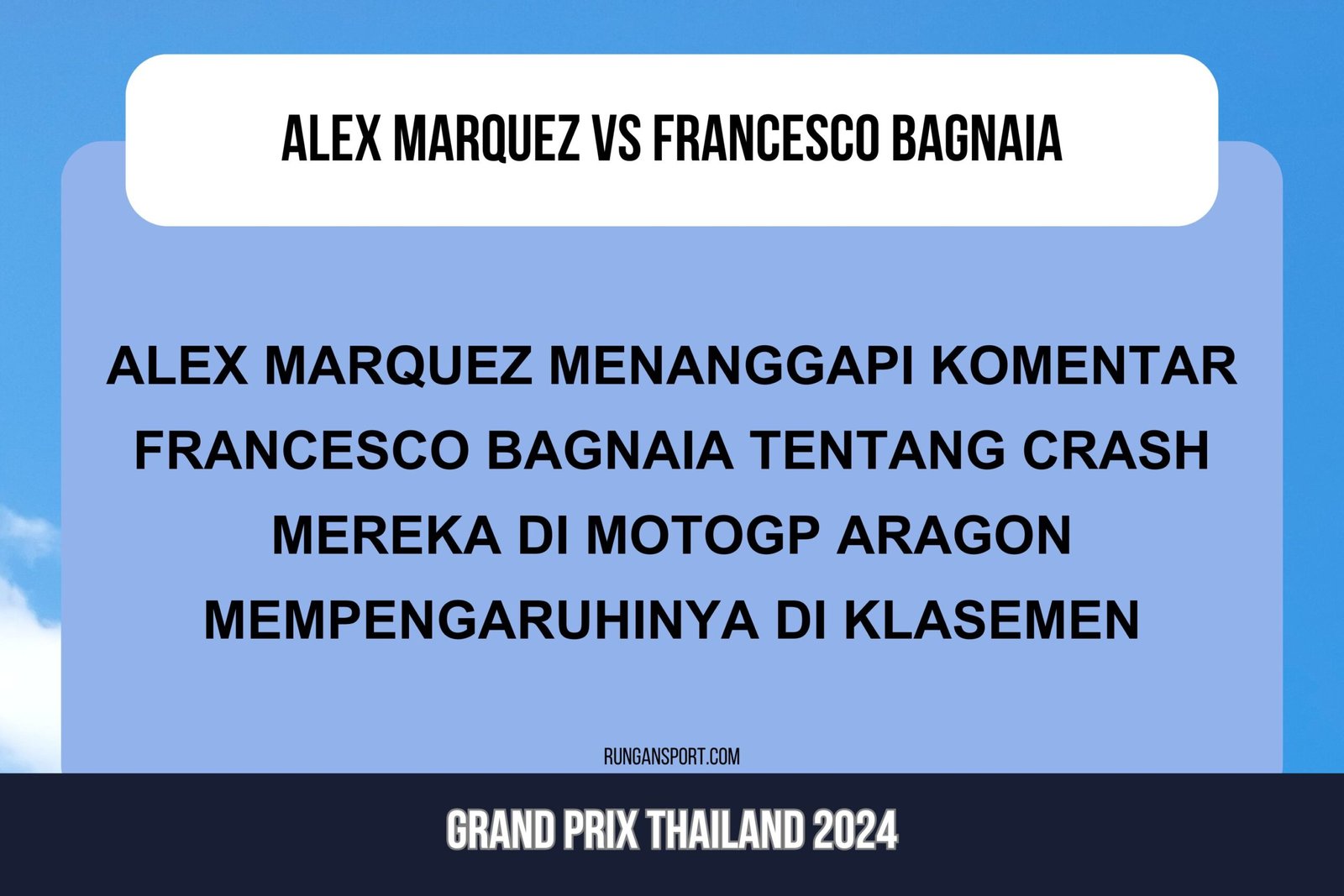 Alex Marquez Serang Balik Bagnaia, Begini Kata-katanya