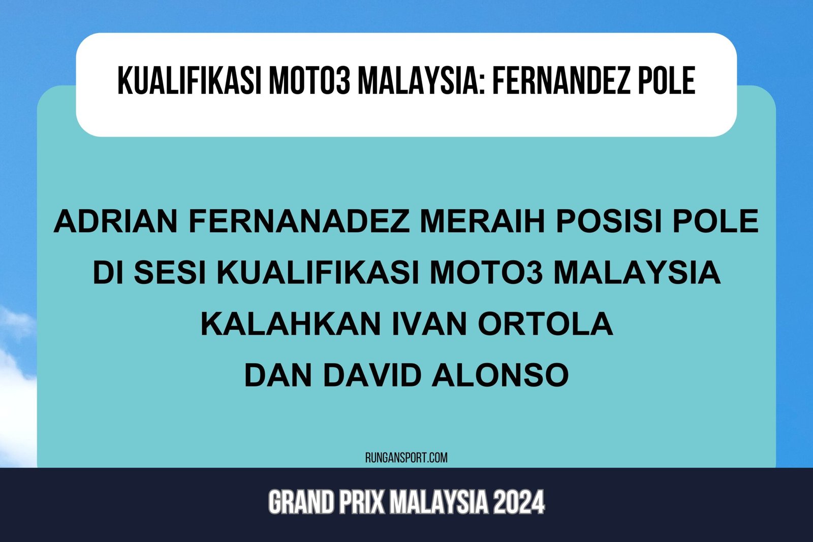 Hasil Kualifikasi Moto3 Malaysia 2024