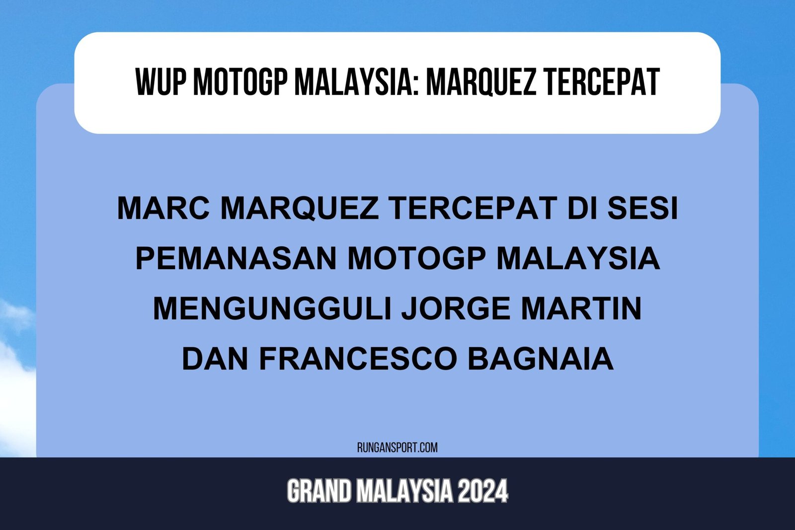 Hasil Pemanasan MotoGP Malaysia 2024