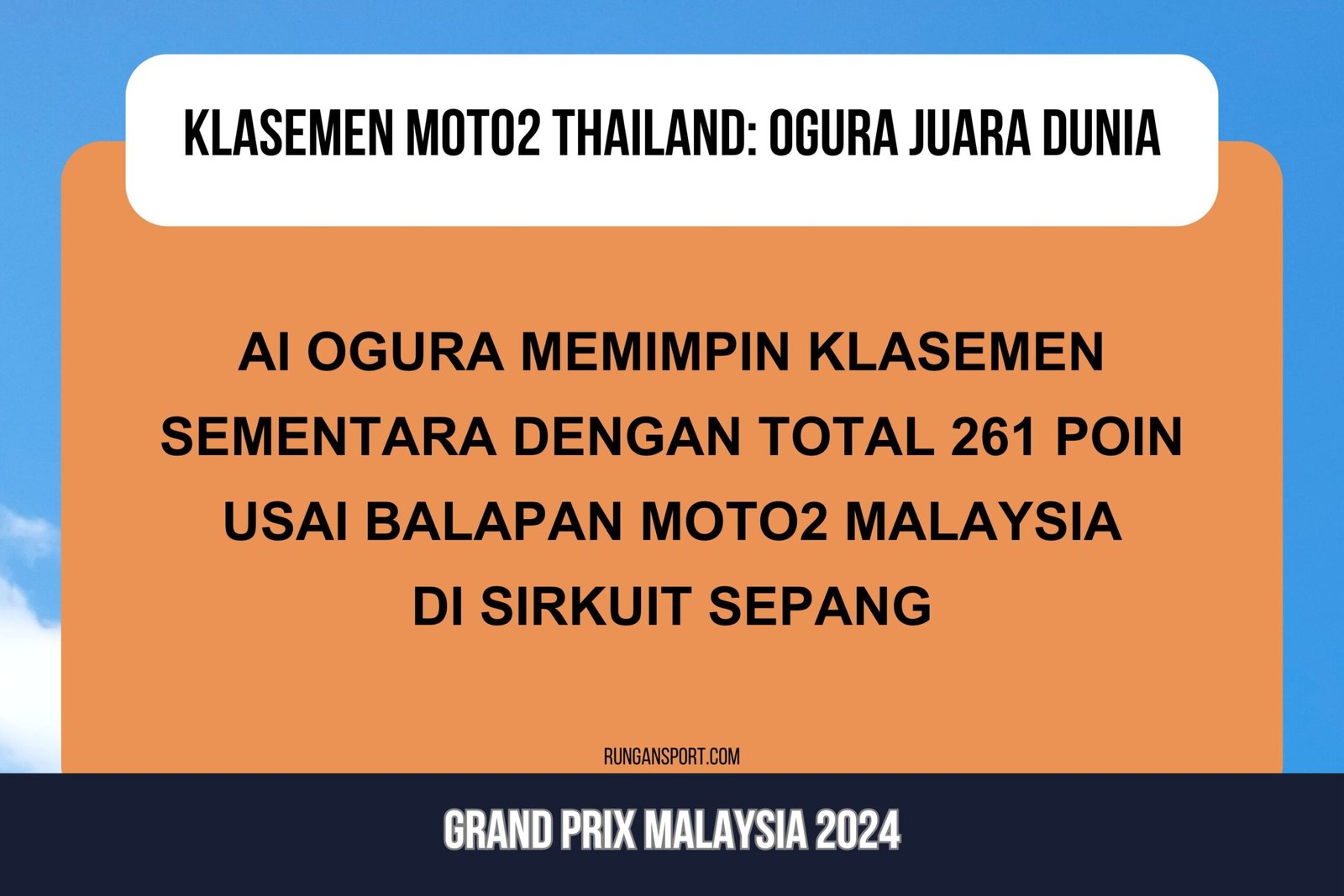 Klasemen Sementara Moto2 usai GP Malaysia 2024