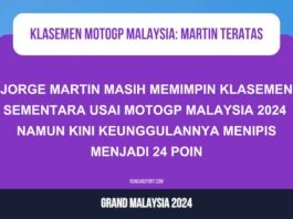 Klasemen Sementara MotoGP usai GP Malaysia 2024