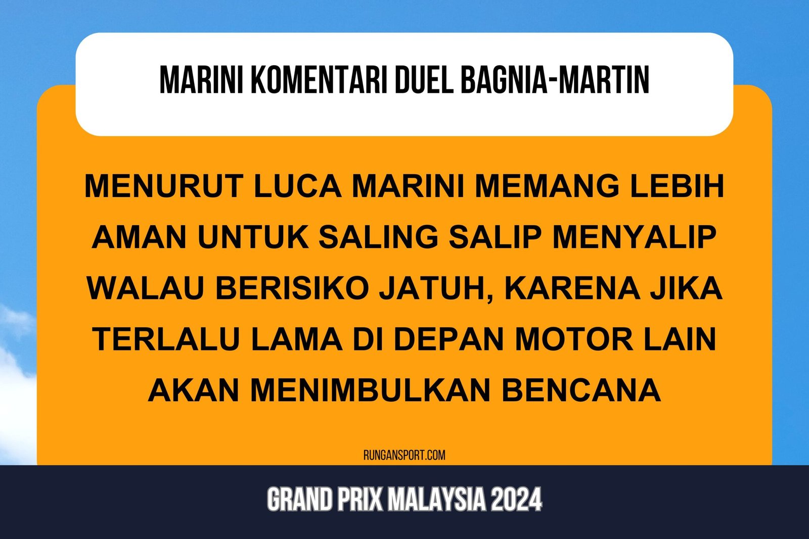 Marini Ungkap Alasan Teknis Bagnaia-Martin Nekat Salip Salip Walau Berisiko