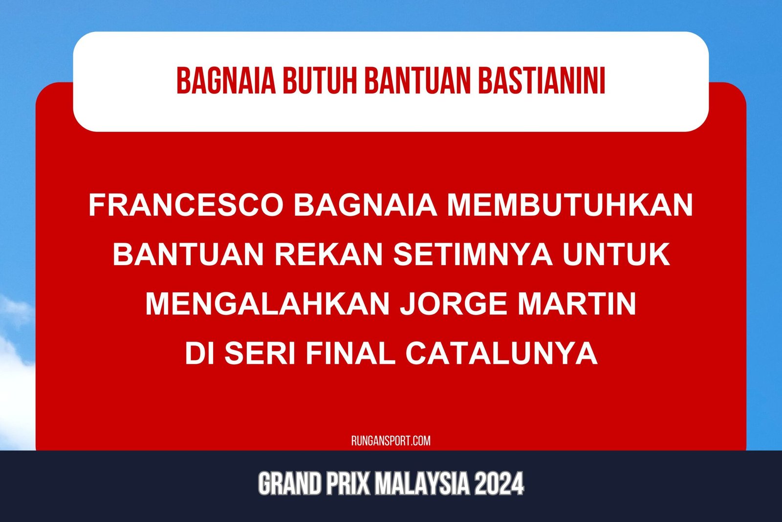 Pengakuan Bagnaia: Butuh Bantuan Bastianini Kalahkan Martin di Balapan Final