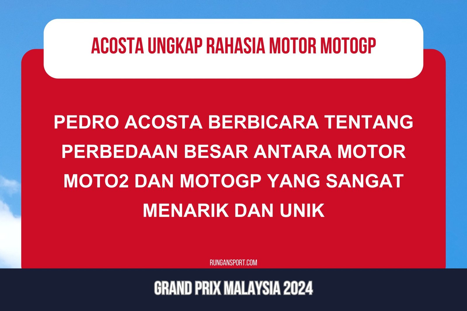 Pedro Acosta Ungkap Rahasia Unik Motor MotoGP