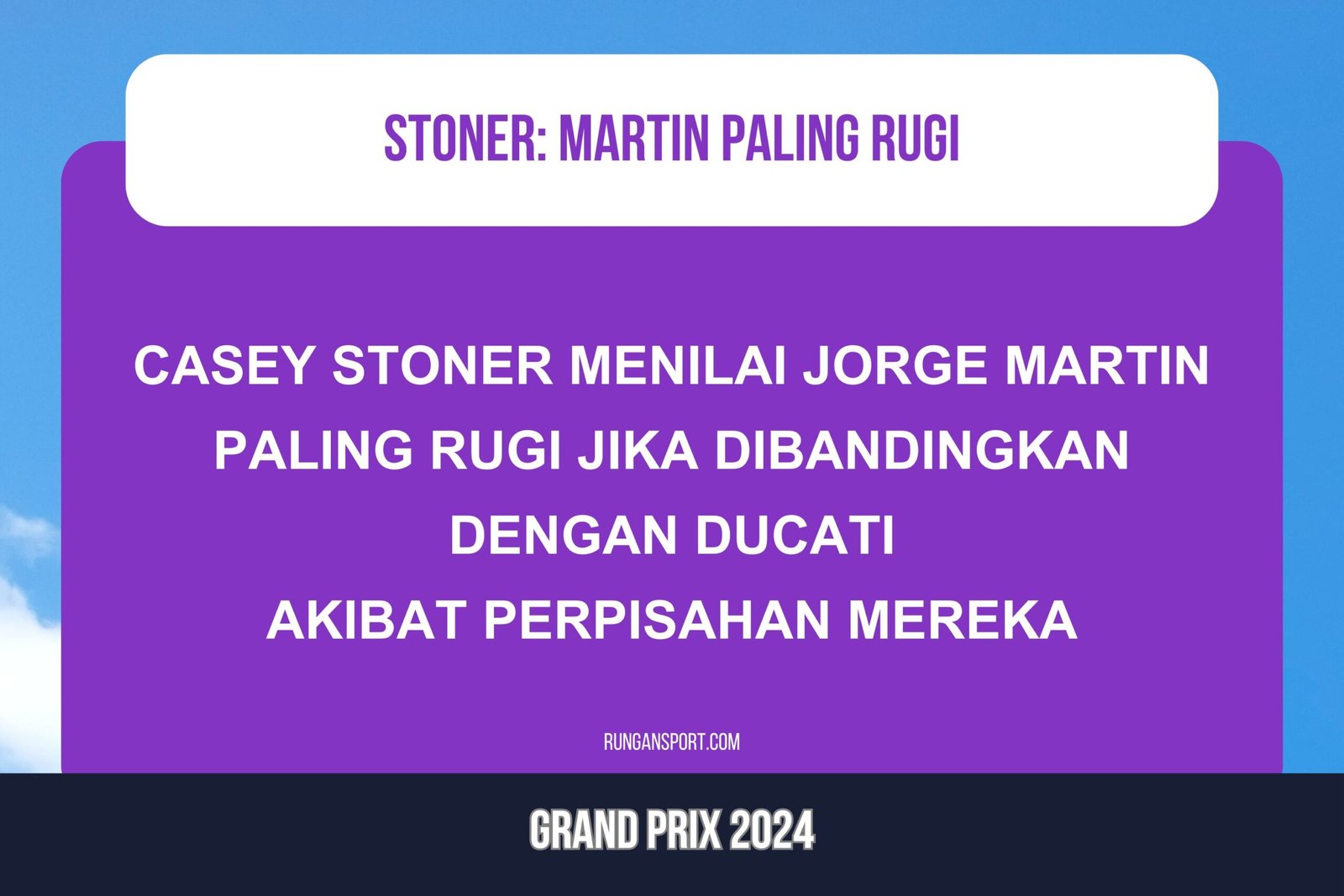 Stoner Ungkap Pihak Paling Rugi Akibat Perpisahan Ducati-Martin