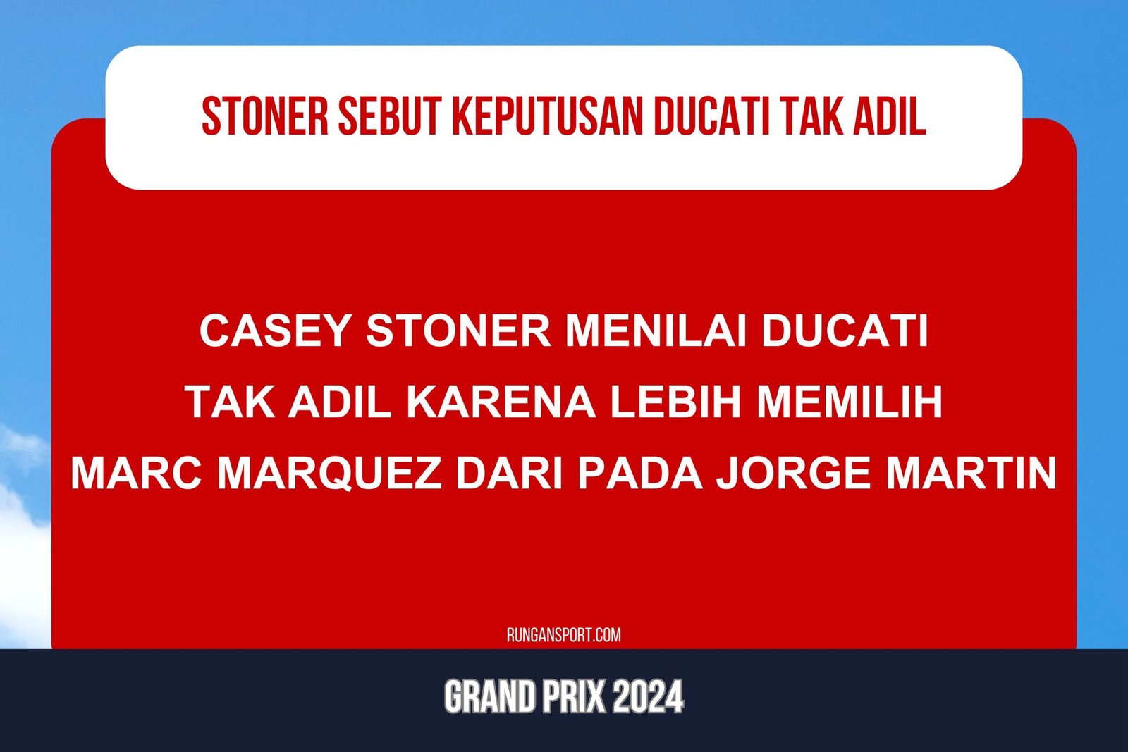 Stoner Sebut Ducati Tak Adil Pilih Marquez Ketimbang Martin