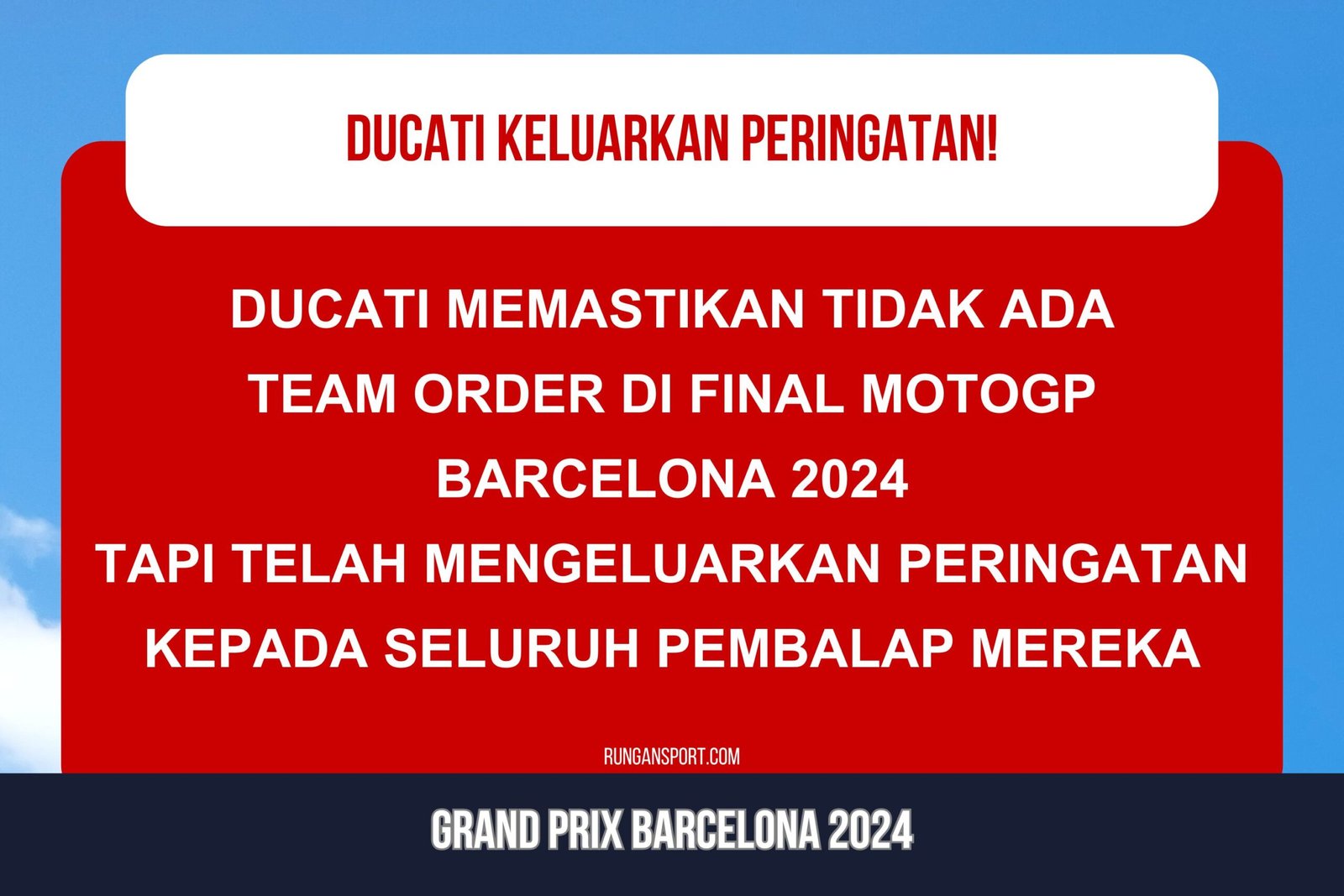 MotoGP Barcelona: Ternyata Ini Penyebab Ducati Tak Terapkan Team Order