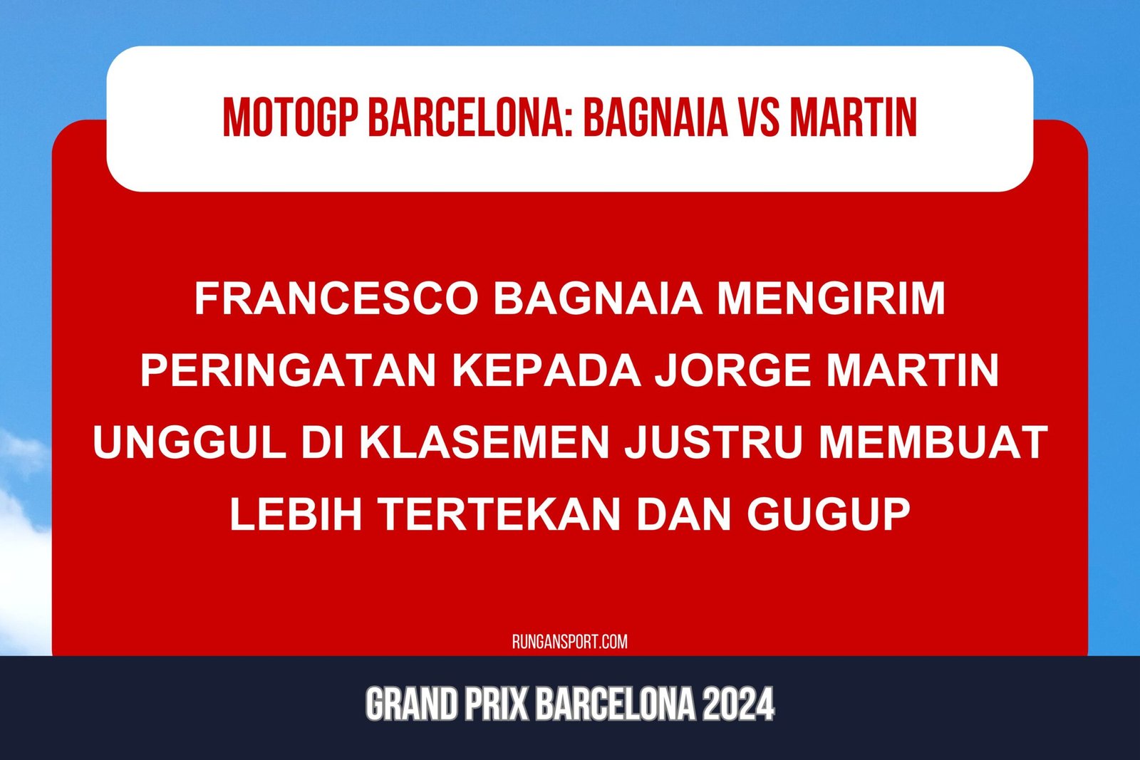 MotoGP Barcelona: Bagnaia Mulai Serang Martin, Ini yang Dikatakannya