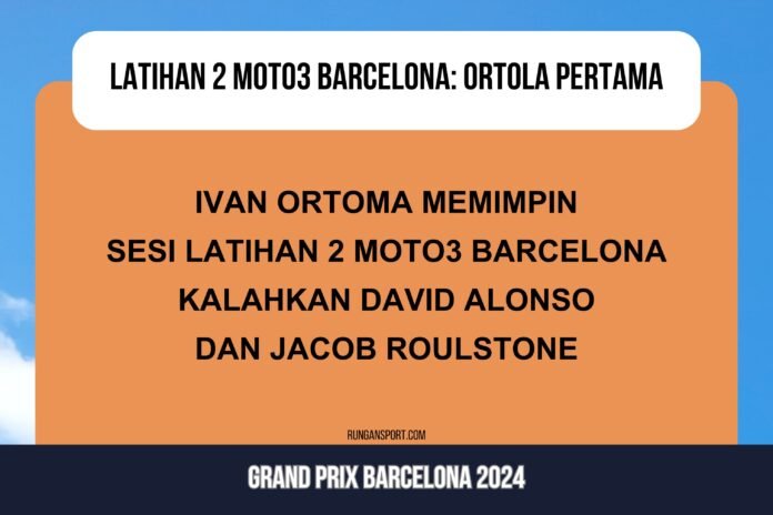 Hasil Latihan 2 Moto3 Barcelona 2024 – RunganSport