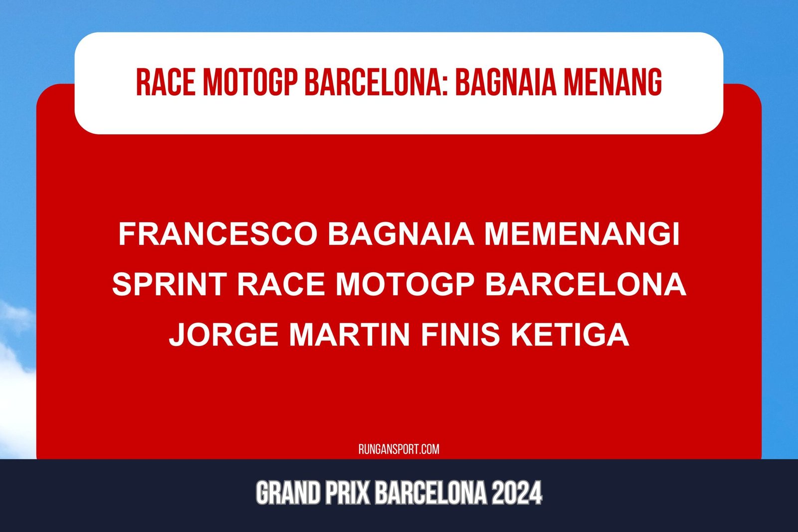 Hasil Sprint Race MotoGP Barcelona 2024