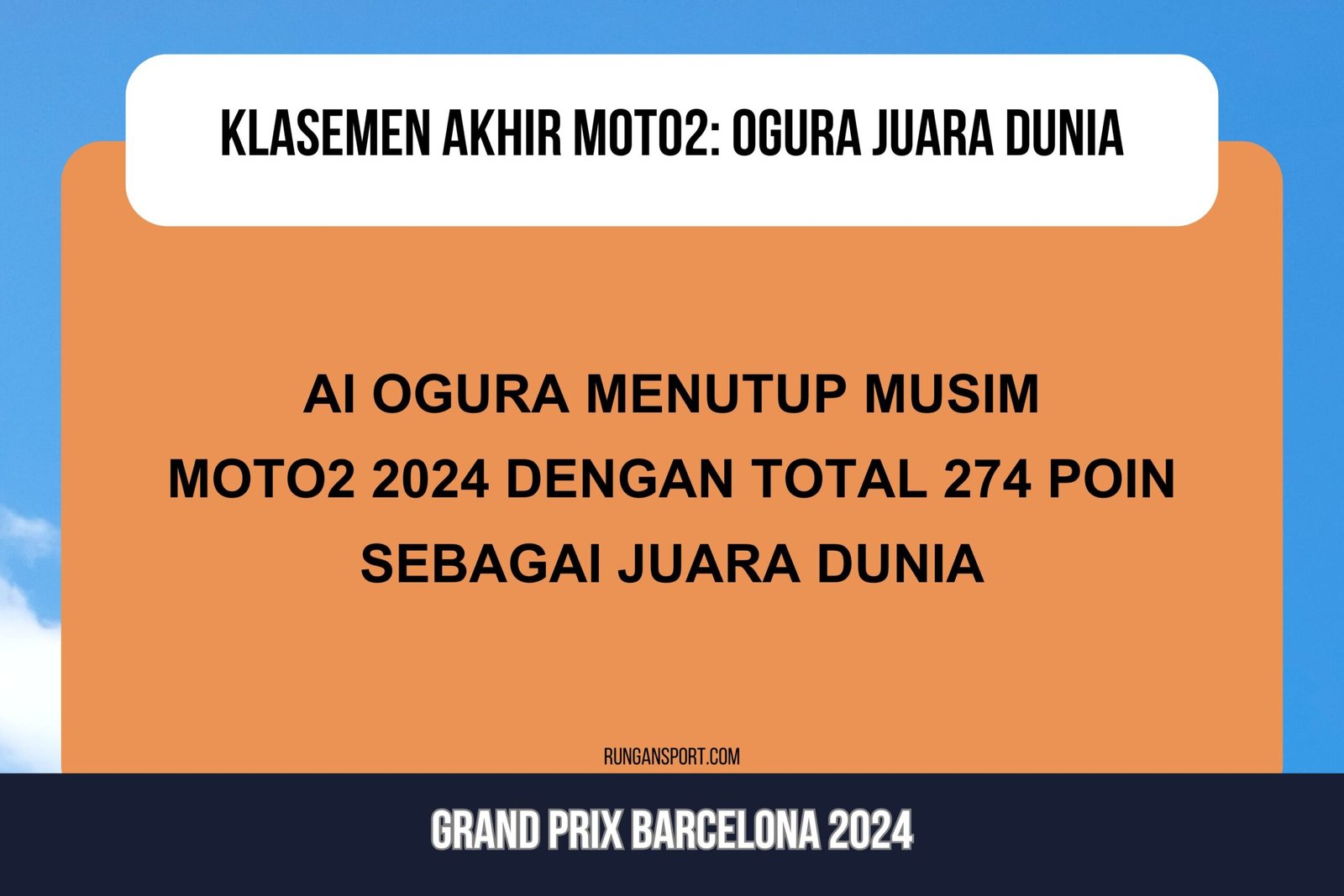 Klasemen Akhir Moto2 usai GP Barcelona 2024