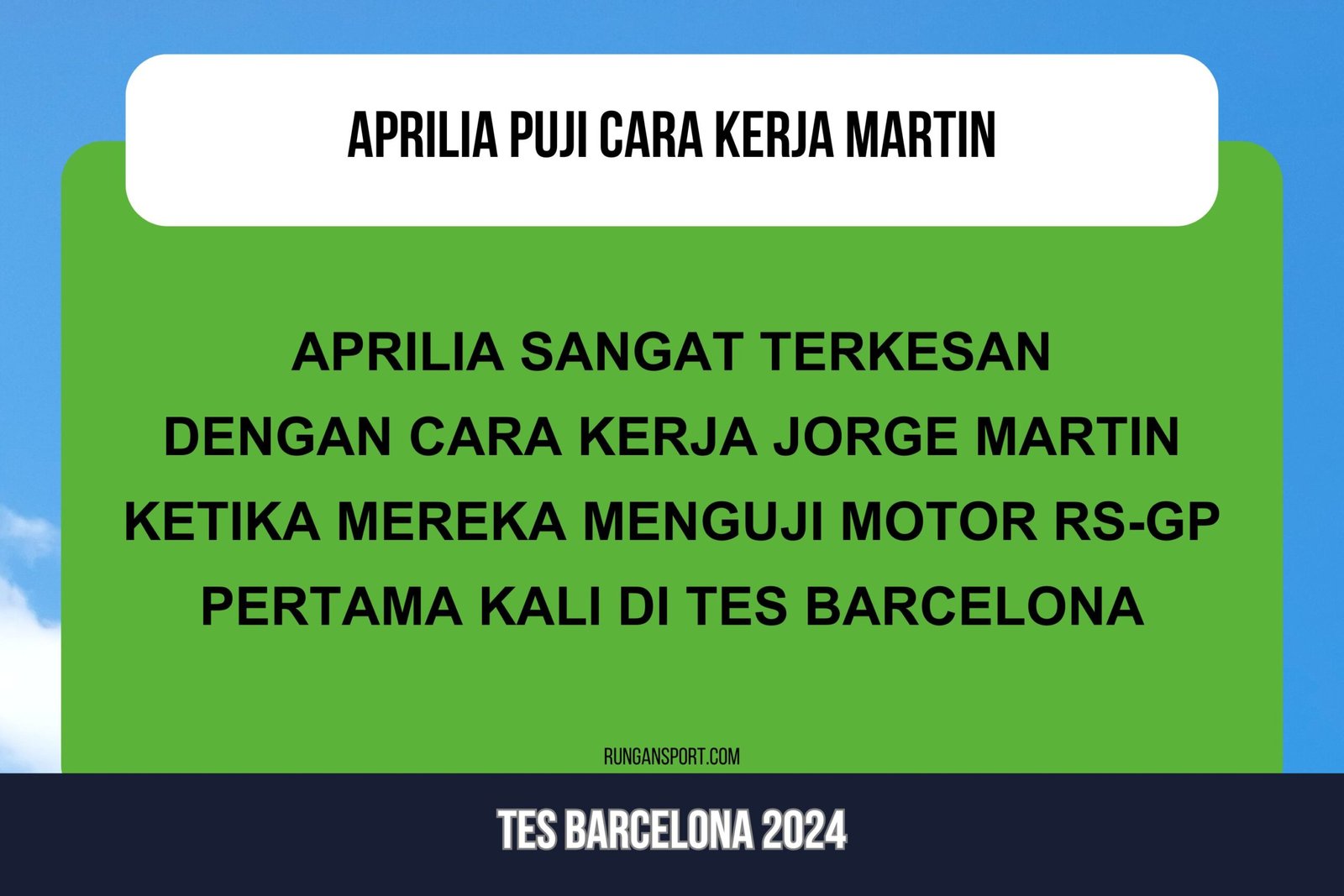 Orang Aprilia Terkejut dengan Cara Kerja Martin, Begini Kata Mereka