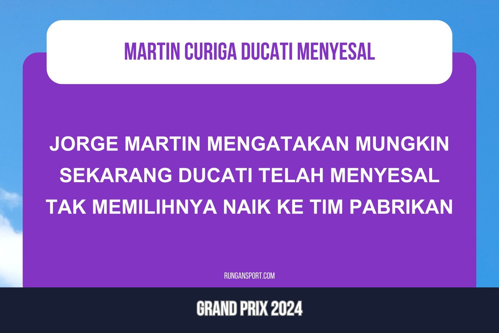 Martin Curiga Ducati Sedang Menyesal Tak Memilihnya ke Tim Pabrikan