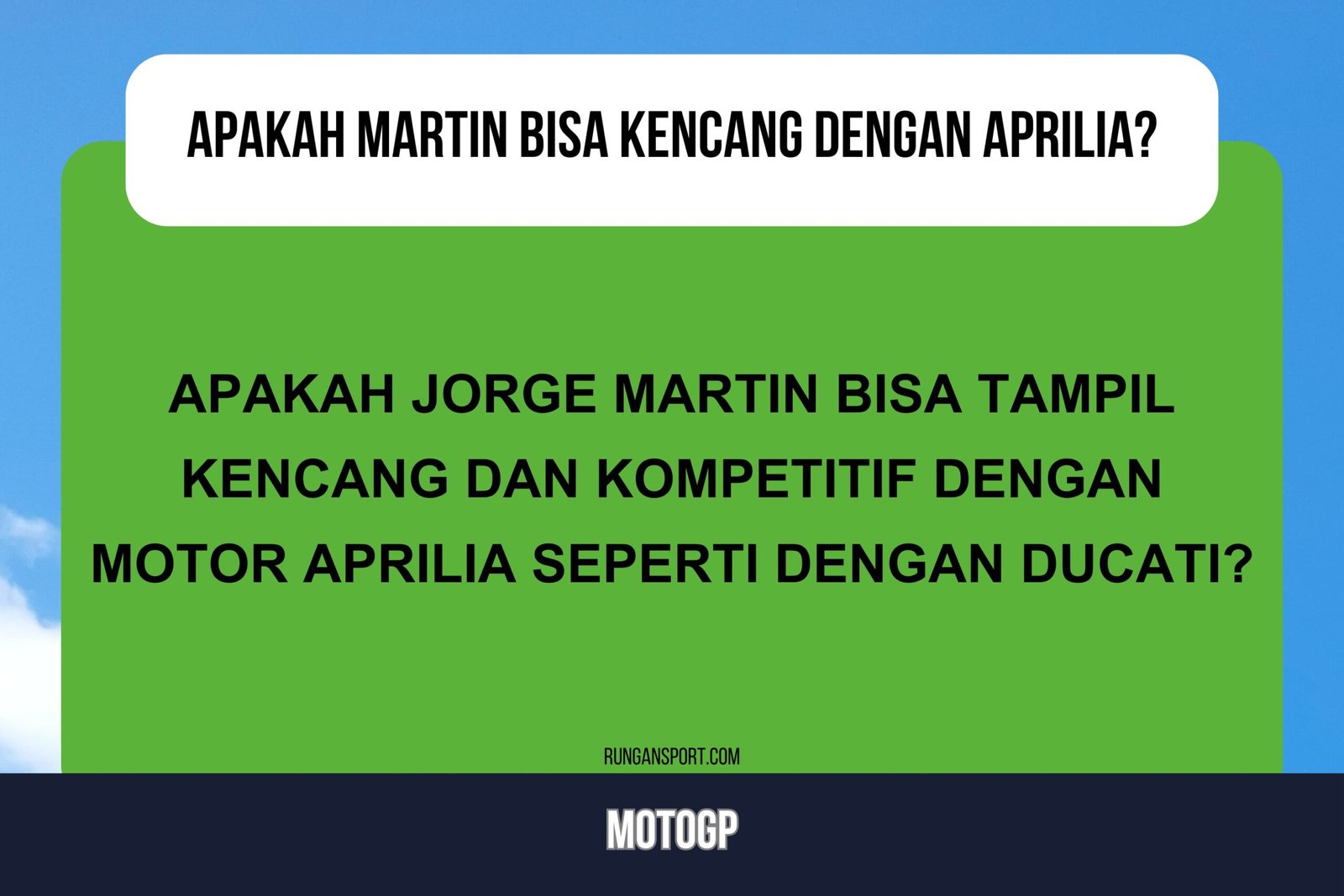 Apakah Martin Bisa Kencang Pakai Aprilia? Ini Jawaban Mengejutkannya