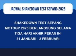 Jadwal Shakedown Test Sepang MotoGP 2025