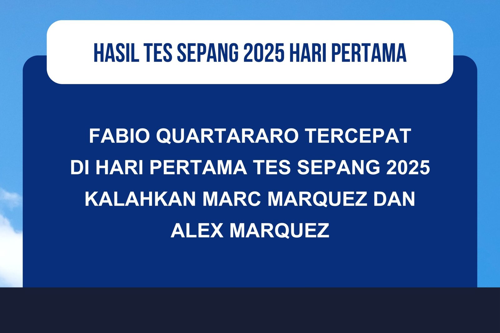 Hasil Tes Pramusim Sepang MotoGP 2025 Hari Pertama