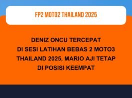 Hasil Latihan Bebas 2 Moto3 Thailand 2025: Oncu Pertama, Mario Aji Keempat