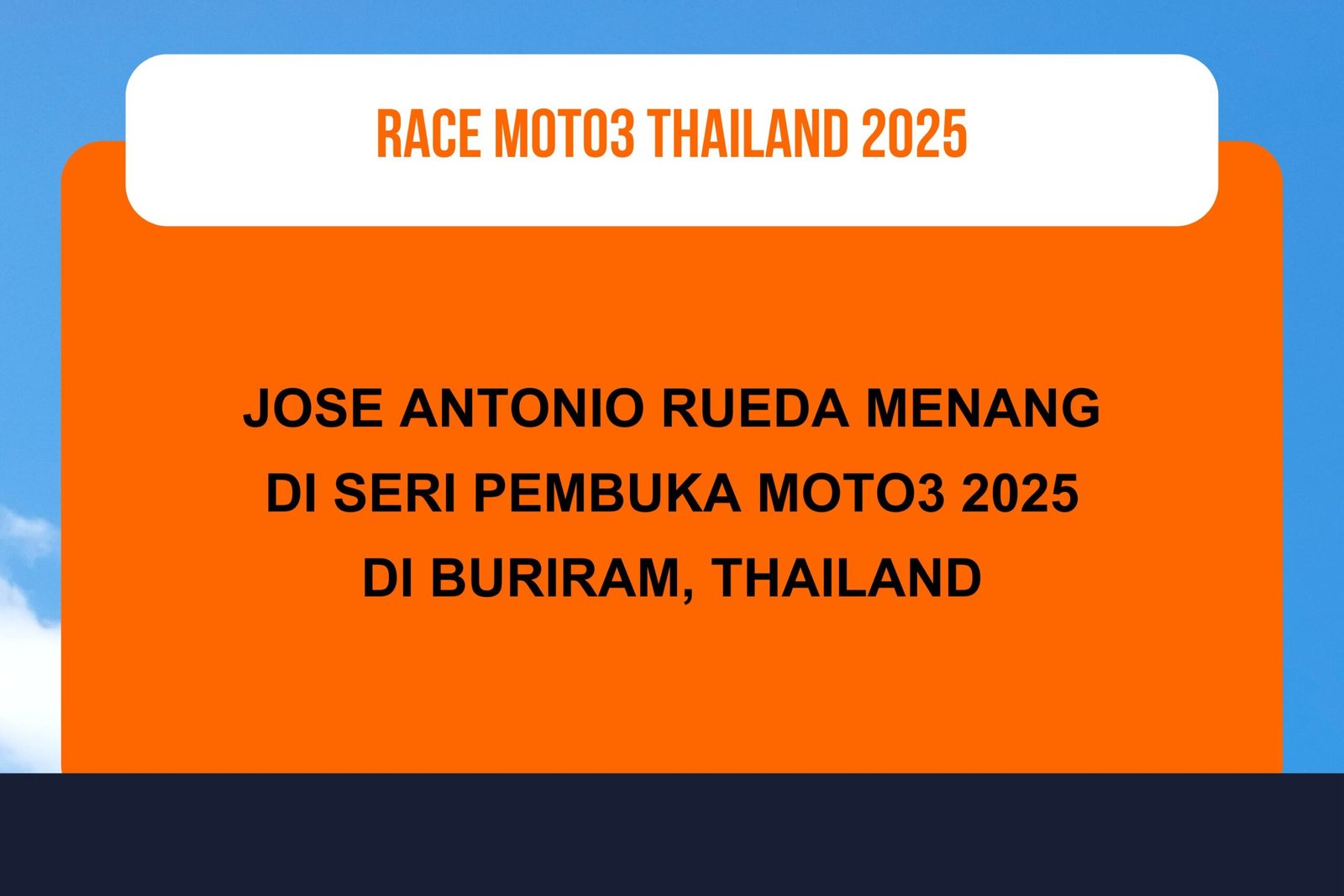 Hasil Race Moto3 Thailand 2025